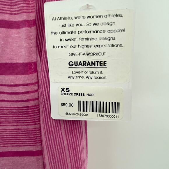 Athleta Breeze  Dress Athletic Pullover Purple Pink Sleeveless Womens Size XS - Picture 3 of 6